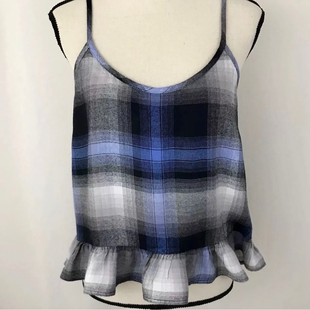 Women’s NWOT Anthropologie Cloth & Stone Blue or Pink Plaid Sleep Camisole
